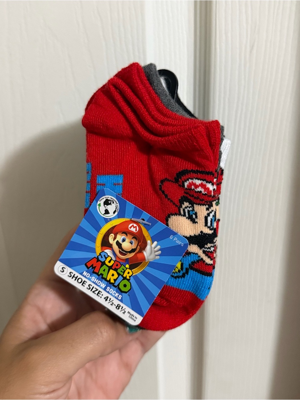 Nintendo Red Super Mario Kids One-Piece Footies